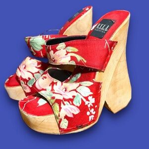 90s N.Y.L.A Chunky 6.5” Platforms Retro Clubbing Pinup Glam Festival Alt Vintage